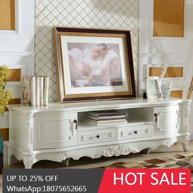 SGF European Style Country TV Cabinet White Solid Wood Audiovisual Floor Cabinet 1.9m
SGF European Style Country TV Cabinet White Solid Wood Audiovisual Floor Cabinet 1.9m