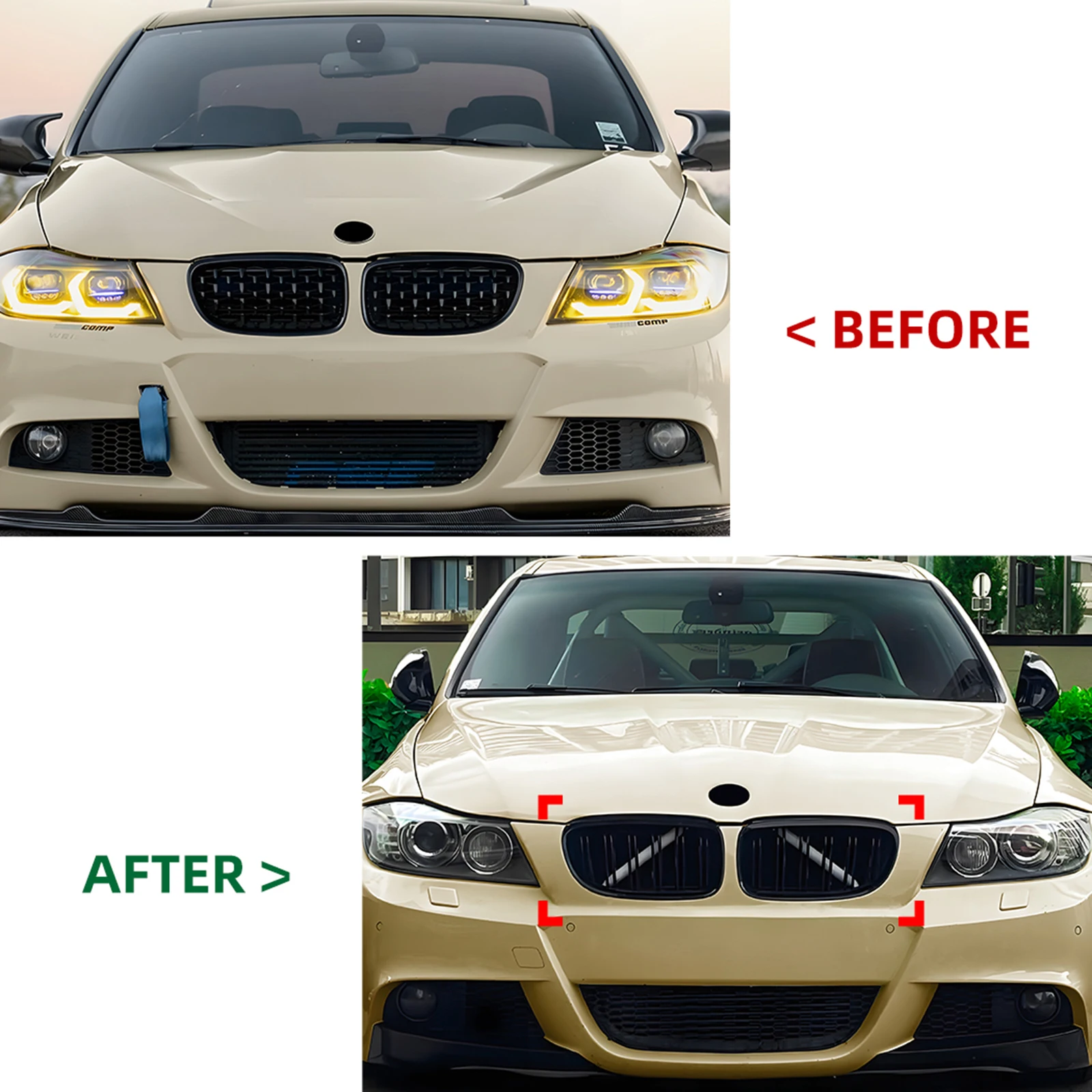 Car Front Bumper Kidney Grille Mesh Center Grill Air Intake Hood Body Kits For BMW 3 Series E90 E91 LCI 2009 2010 2011 2012
Car Front Bumper Kidney Grille Mesh Center Grill Air Intake Hood Body Kits For BMW 3 Series E90 E91 LCI 2009 2010 2011 2012
