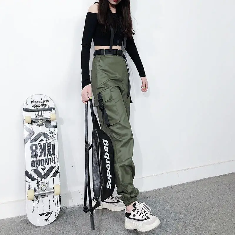 Women's Clothing High Waisted Casual Elastic Solid Color Pockets Trousers Cargo Bloomers Office Lady Spring Autumn Cropped Pants
Women's Clothing High Waisted Casual Elastic Solid Color Pockets Trousers Cargo Bloomers Office Lady Spring Autumn Cropped Pants