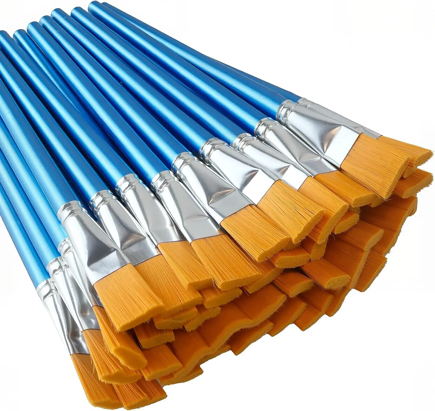40 Pcs 1" Flat Paint Brushes for Acrylic, Oil, Watercolor - Bulk Craft Set
40 Pcs 1" Flat Paint Brushes for Acrylic, Oil, Watercolor - Bulk Craft Set