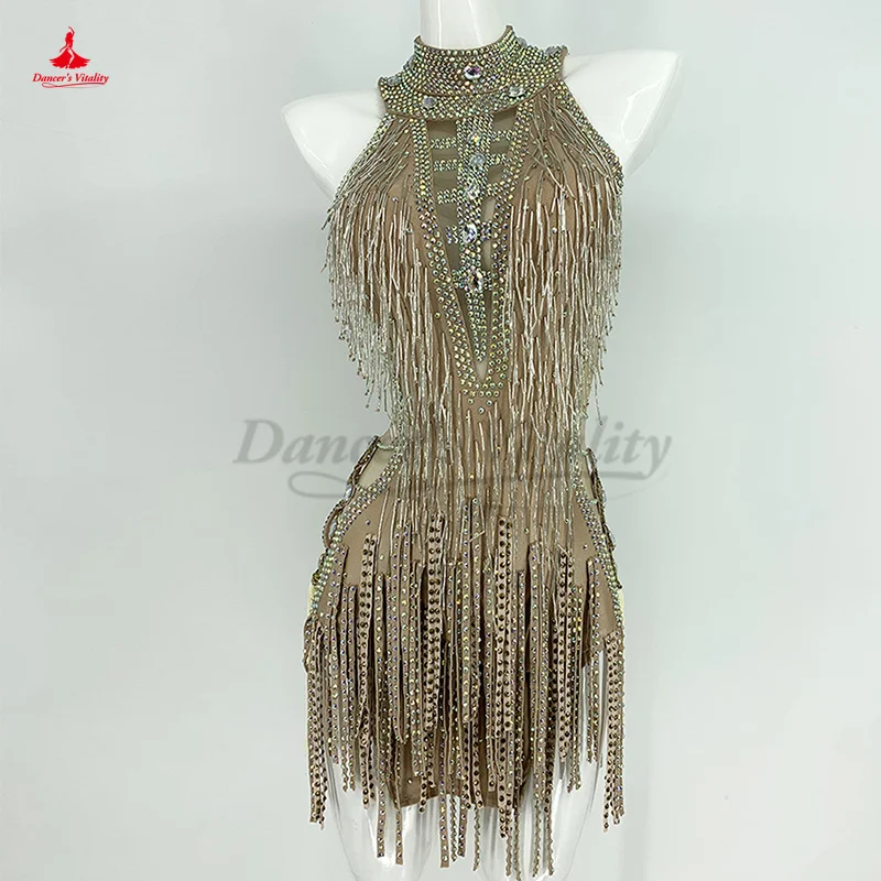 Latin Dance Dress for Adult Rumba Chacha Tango Dance Costume Standard Fringe Skirt Customzied Adult Children Latin Dresses
Latin Dance Dress for Adult Rumba Chacha Tango Dance Costume Standard Fringe Skirt Customzied Adult Children Latin Dresses