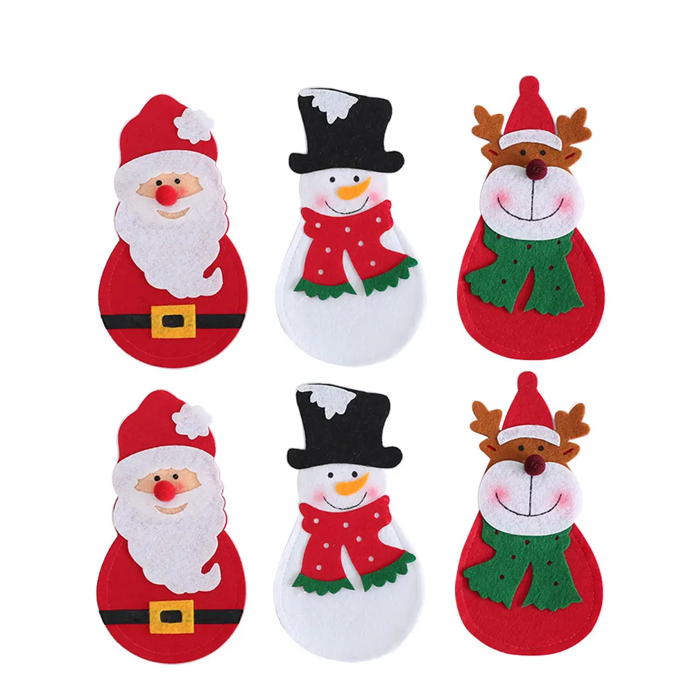 6 Pcs Christmas Decorations Silverware Bags Tableware Holder Elk Cutlery Xmas Ornaments Nonwoven Reusable Storage Dining
6 Pcs Christmas Decorations Silverware Bags Tableware Holder Elk Cutlery Xmas Ornaments Nonwoven Reusable Storage Dining