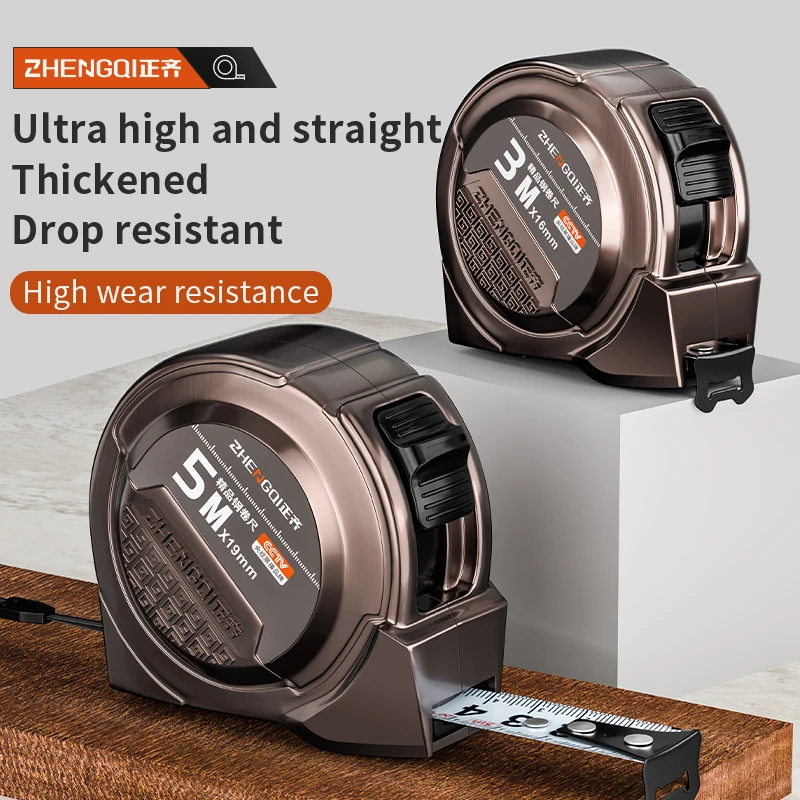 ZHENG QI 3/5/7.5m Tape Measure High Carbon Steel Thickened Frosted Anti Drop Shell High-Precision Portable Manual Measuring Tool
ZHENG QI 3/5/7.5m Tape Measure High Carbon Steel Thickened Frosted Anti Drop Shell High-Precision Portable Manual Measuring Tool