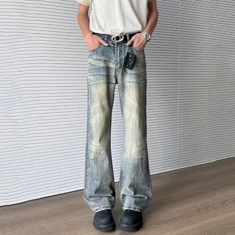 Men's Pants Jeans Men Denim Jeans American High Street Straight Leg Micro Flared Baggy Jeans Ripped Jean Print Men Clothing Traf
Men's Pants Jeans Men Denim Jeans American High Street Straight Leg Micro Flared Baggy Jeans Ripped Jean Print Men Clothing Traf