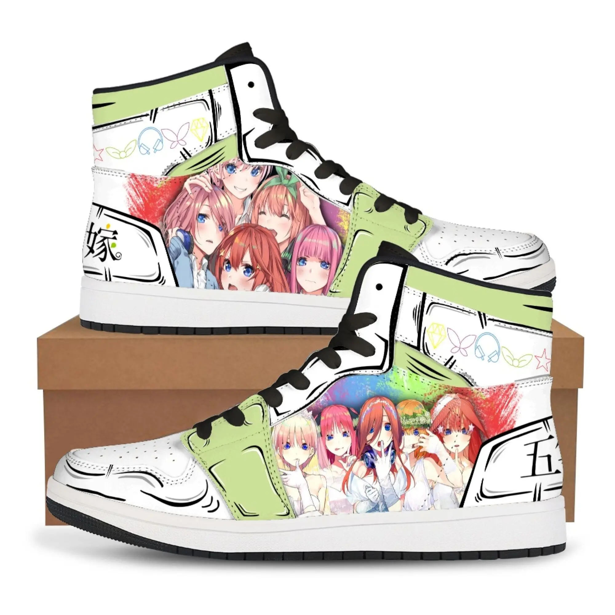The Quintessential Quintuplets Nakano Miku Nakano Itsuki high Japanese anime top sneakers man shoes cosplay accessories
The Quintessential Quintuplets Nakano Miku Nakano Itsuki high Japanese anime top sneakers man shoes cosplay accessories