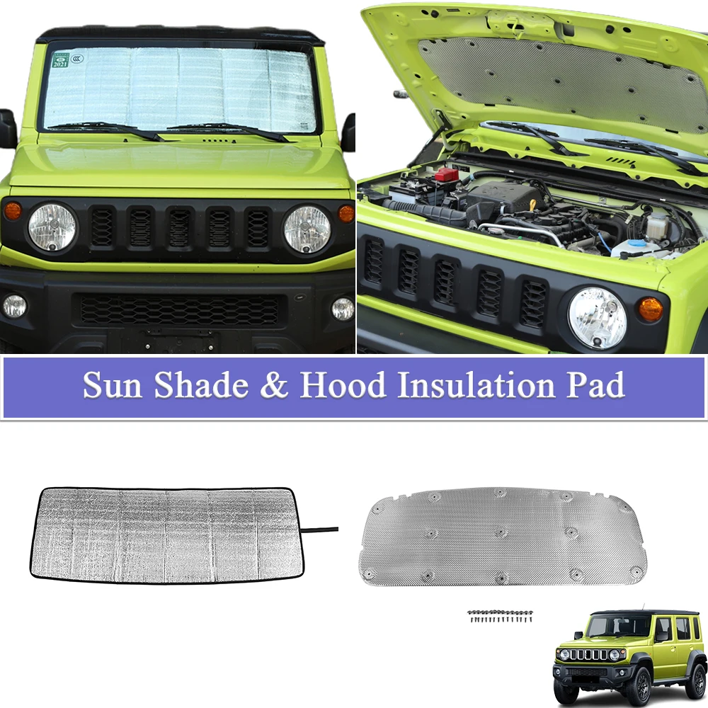 Front Windshield Sun Shade Hood Heat Insulation Soundproof Cotton for Suzuki Jimny JB64 JB74 2019-2026 Interior Part Accessories
Front Windshield Sun Shade Hood Heat Insulation Soundproof Cotton for Suzuki Jimny JB64 JB74 2019-2026 Interior Part Accessories