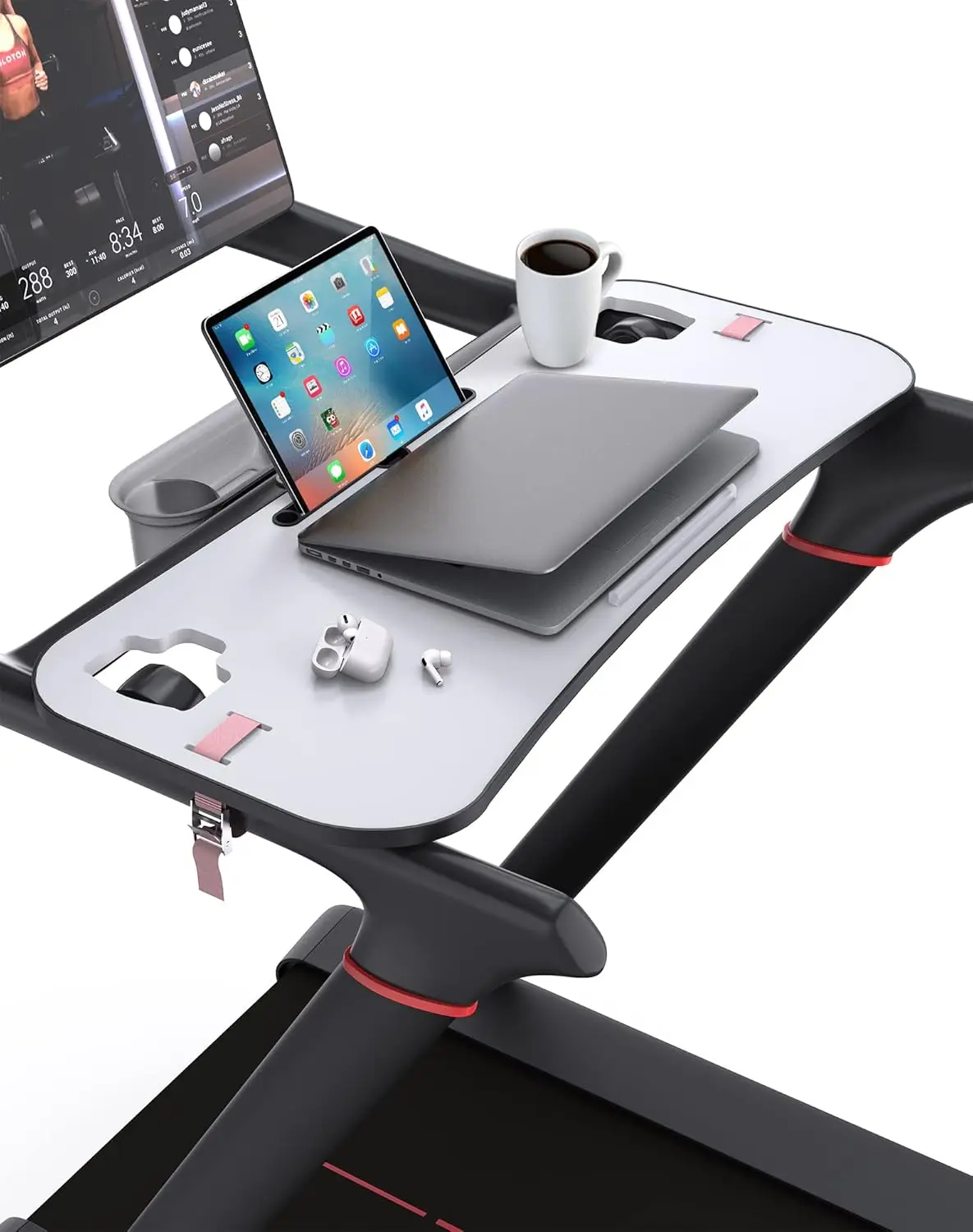 Treadmill Desk Attachment,Peleton Tread Tray Accessories Laptop Stand With Tablet Holder And Edge Protector,Treadmill
Treadmill Desk Attachment,Peleton Tread Tray Accessories Laptop Stand With Tablet Holder And Edge Protector,Treadmill