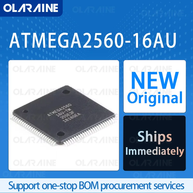 1/5/10Pcs ATMEGA2560-16AU TQFP-100 8-bit Microcontroller -MCU RoHS Core AVR Data RAM 8 kB 86 I/O Voltage 5.5 V
1/5/10Pcs ATMEGA2560-16AU TQFP-100 8-bit Microcontroller -MCU RoHS Core AVR Data RAM 8 kB 86 I/O Voltage 5.5 V