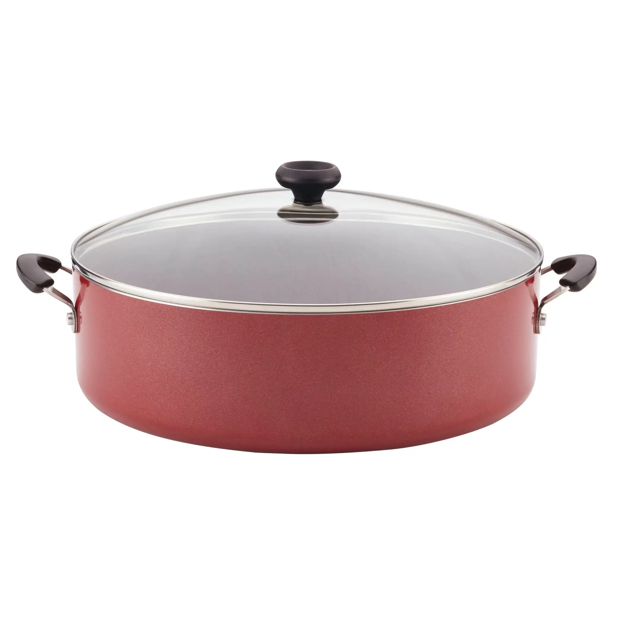 Farberware Easy Clean 14" Nonstick Family Pan, Jumbo Cooker With Lid, Red
Farberware Easy Clean 14" Nonstick Family Pan, Jumbo Cooker With Lid, Red