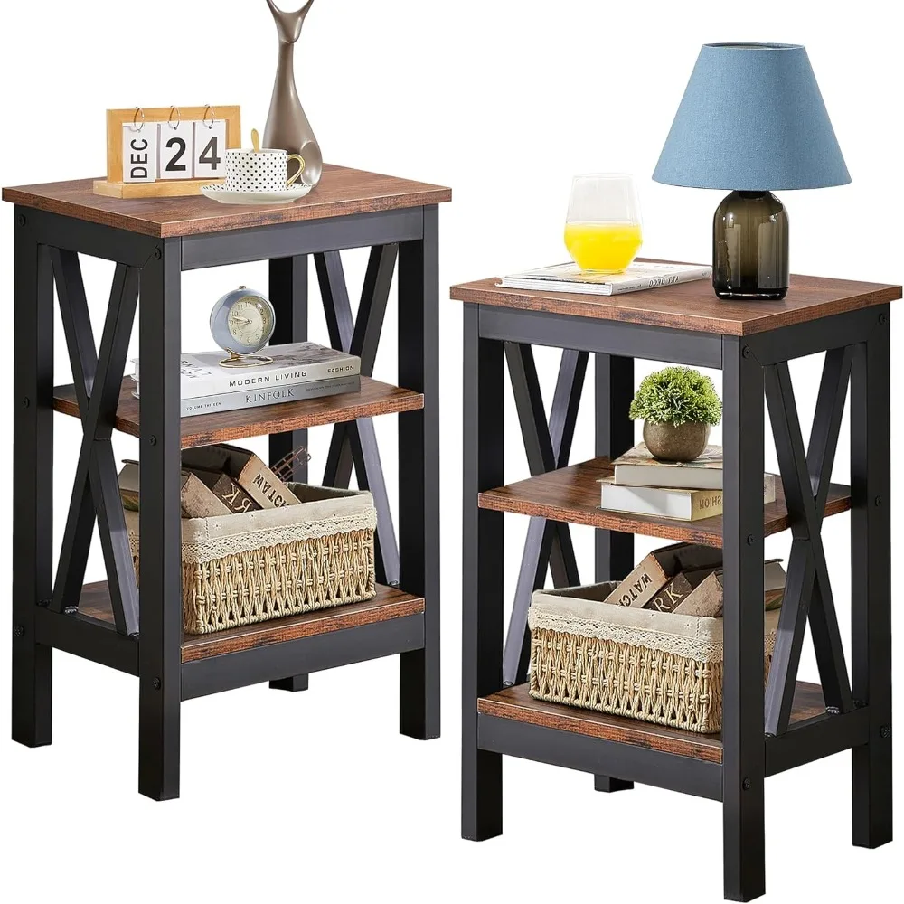 Modern Nightstands X-Design Side Night Stand with Storage Shelf for Bedroom,Living Room, 2 sets End tables, Brown(2 sets)
Modern Nightstands X-Design Side Night Stand with Storage Shelf for Bedroom,Living Room, 2 sets End tables, Brown(2 sets)