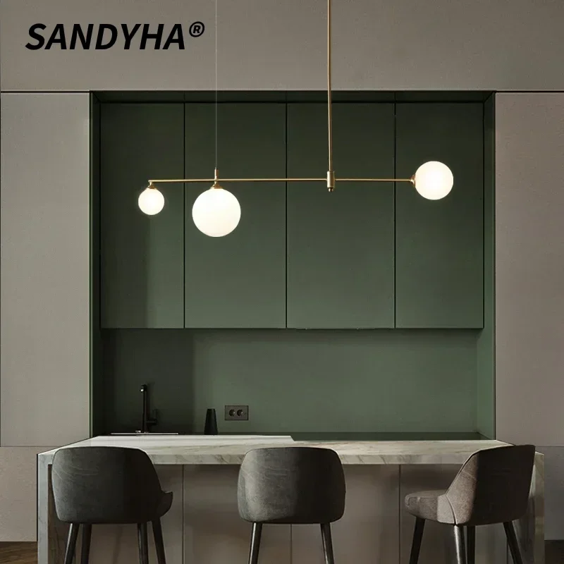 SANDYHA Modern Magic Bean Led Chandeliers Glass Ball Pendant Lights for Living Dining Room Table Home Decor Lighting Fixture
SANDYHA Modern Magic Bean Led Chandeliers Glass Ball Pendant Lights for Living Dining Room Table Home Decor Lighting Fixture