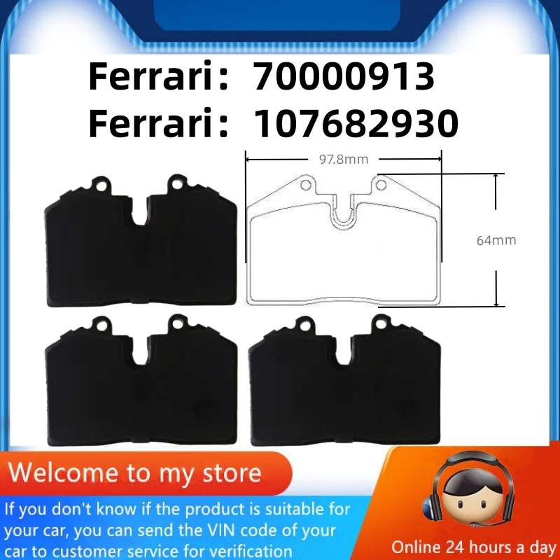 Для Ferrari 550 Maranello (1996-2002 575) M Maranello (2003-2004) задняя тормозная колодка 70000913 107682930/автозапчасти-49012
Для Ferrari 550 Maranello (1996-2002 575) M Maranello (2003-2004) задняя тормозная колодка 70000913 107682930/автозапчасти-49012