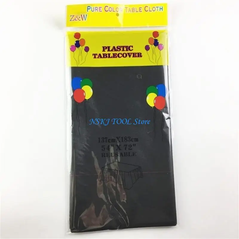 L8RC Leakproof Plastic Table Covers, 10Pcs/pack 54x72Inch Decorative Tablecloths Disposable Table Cloth for Daily Parties
L8RC Leakproof Plastic Table Covers, 10Pcs/pack 54x72Inch Decorative Tablecloths Disposable Table Cloth for Daily Parties