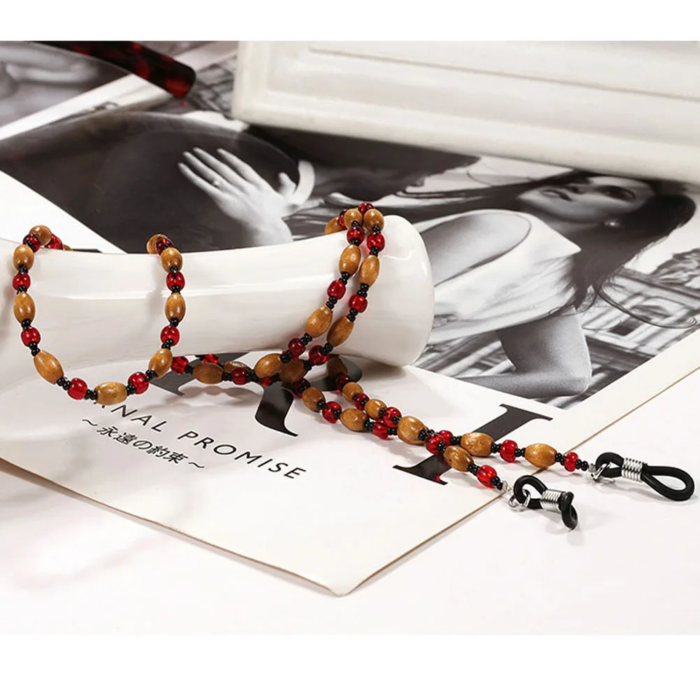 66Cm Wood Bead Eyeglasses Chain Adjustable Strap Sunglass Holder for Women Stylish Eyewear Retainer Necklace
66Cm Wood Bead Eyeglasses Chain Adjustable Strap Sunglass Holder for Women Stylish Eyewear Retainer Necklace