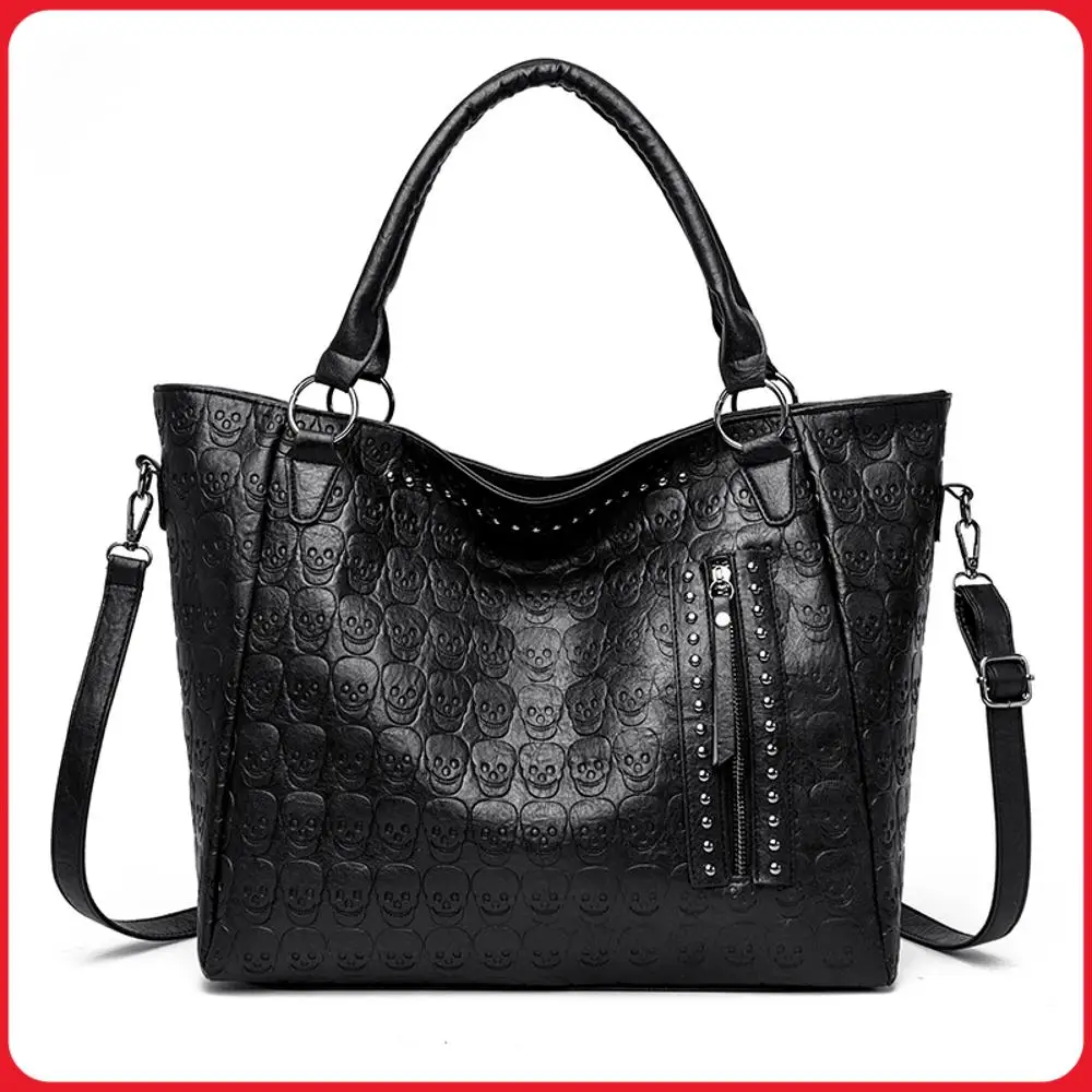Punk Skull Crossbody Bag PU Leather Studded Fashion Handbag Large Capacity Satchel Purse for Women Work Shopping
Punk Skull Crossbody Bag PU Leather Studded Fashion Handbag Large Capacity Satchel Purse for Women Work Shopping