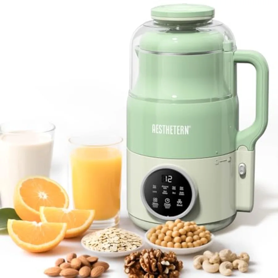 Машина для приготовления орехового молока для безмолочных напитков на основе растений: 8 предустановок высокоскоростного блендера с функцией автоматического очистки и задержки запуска
Машина для приготовления орехового молока для безмолочных напитков на основе растений: 8 предустановок высокоскоростного блендера с функцией автоматического очистки и задержки запуска