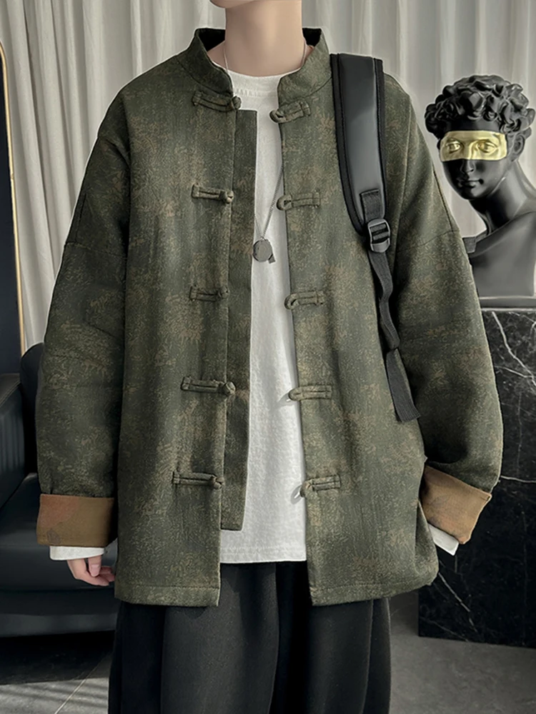 New Chinese Sle Men's Stand Collar Jaet Spring Autumn Men's Clothing Buttoned Tang Suit Hanfu Ma Gua Upper Apparel
New Chinese Sle Men's Stand Collar Jaet Spring Autumn Men's Clothing Buttoned Tang Suit Hanfu Ma Gua Upper Apparel