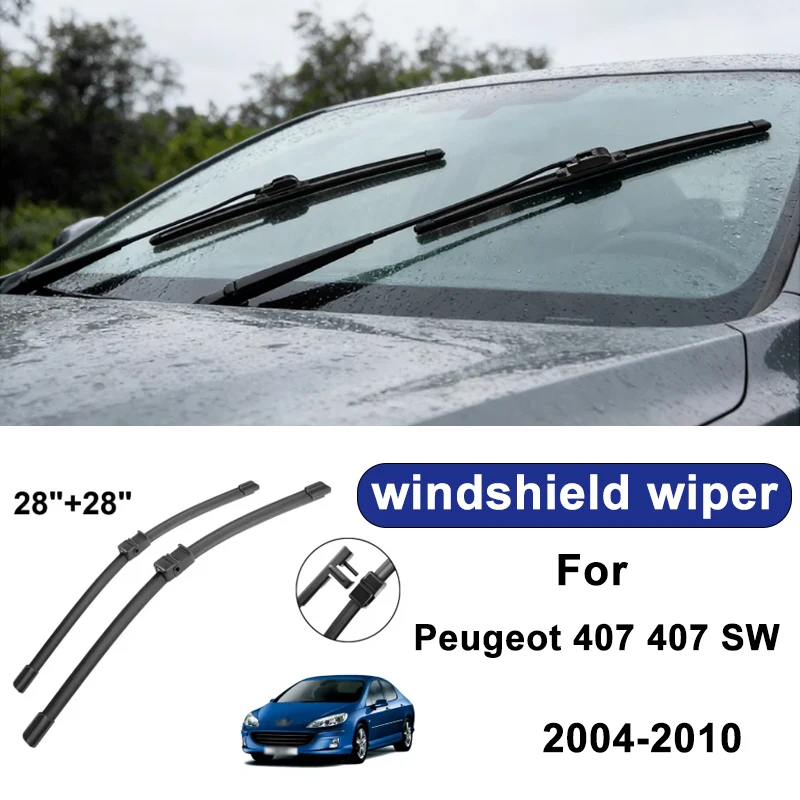 For Peugeot 407 407 SW 2004-2010 car windshield front/rear wipers, silent wiper blades,car blade brush accessories
For Peugeot 407 407 SW 2004-2010 car windshield front/rear wipers, silent wiper blades,car blade brush accessories