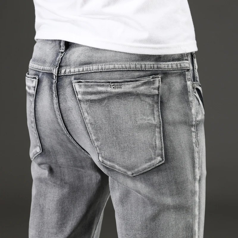 2025 Spring Autumn Classic Cotton Stretch Midweight Denim Jeans Men Youth Trend Youthful Vitality Slim Trousers Pencil Pants
2025 Spring Autumn Classic Cotton Stretch Midweight Denim Jeans Men Youth Trend Youthful Vitality Slim Trousers Pencil Pants