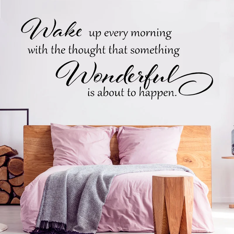 Wake Up Every Morning Wonderful Quotes Wall Sticker Vinyl Home Decor Room Bedroom Decals Removable Art Modern Writing Mural 4140
Wake Up Every Morning Wonderful Quotes Wall Sticker Vinyl Home Decor Room Bedroom Decals Removable Art Modern Writing Mural 4140