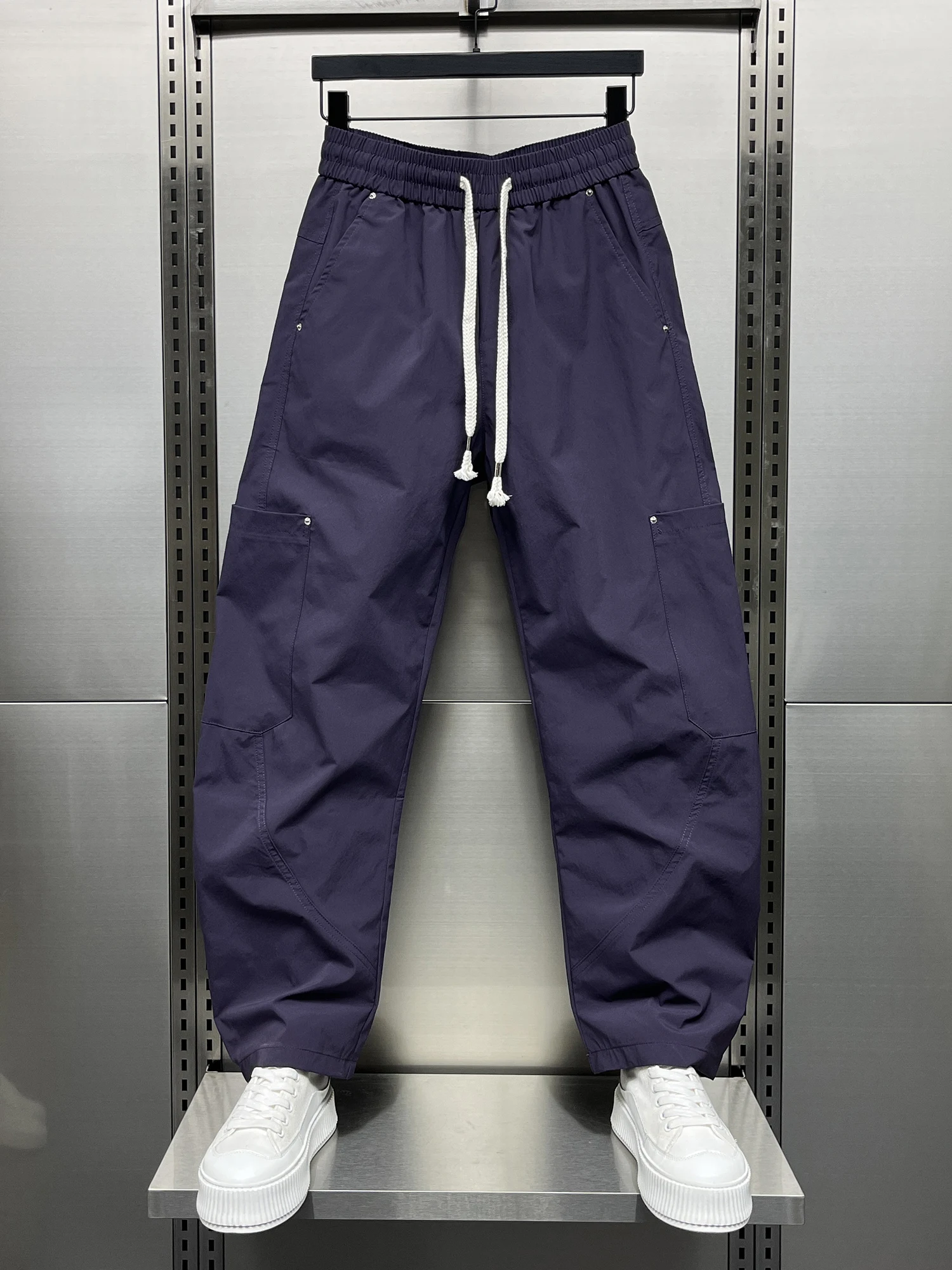 Slim Straight Blade Pants Men's Summer New Sle Thin Pure Color Faionable Versatile 3D Tailored Cool Wide Leg Pants
Slim Straight Blade Pants Men's Summer New Sle Thin Pure Color Faionable Versatile 3D Tailored Cool Wide Leg Pants