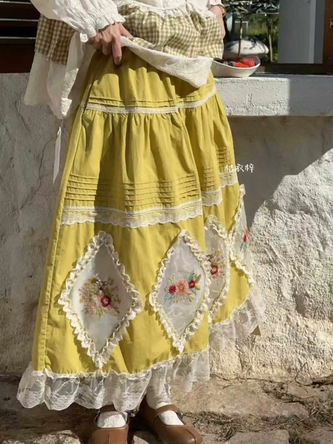 Spring Summer Cotton Embroidery Patchwork Elastic Waist A-line Skirt Sweet Japanese Style Soft Lace Midi Skirt
Spring Summer Cotton Embroidery Patchwork Elastic Waist A-line Skirt Sweet Japanese Style Soft Lace Midi Skirt