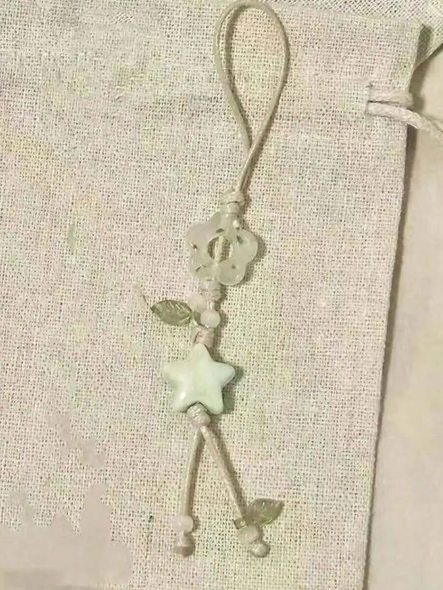 Floral Green Leaf Jade Star Pendant Phone Lanyard Bag Charm Keychain For Women
Floral Green Leaf Jade Star Pendant Phone Lanyard Bag Charm Keychain For Women