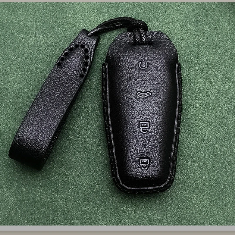Simple Style Black Goat Leather Car Remote Key Case Cover for BYD CHAZOR05 Granvia 07 Elegant and Graceful High Fashion
Simple Style Black Goat Leather Car Remote Key Case Cover for BYD CHAZOR05 Granvia 07 Elegant and Graceful High Fashion