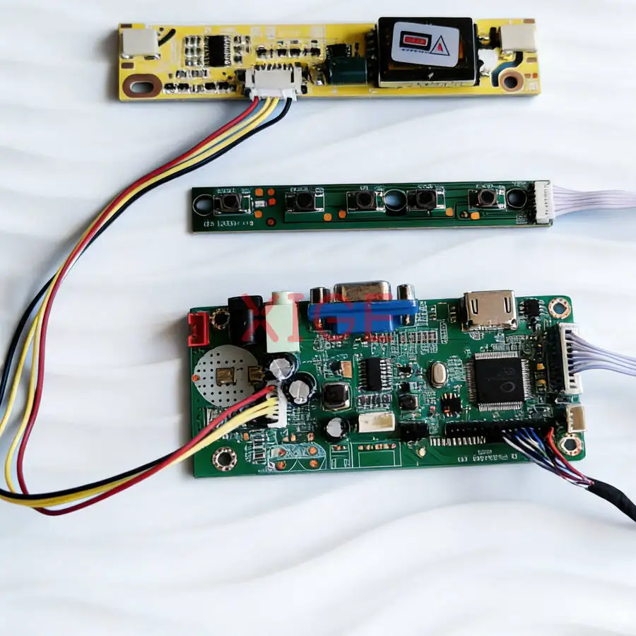 Плата контроллера привода дисплея подходит для LTN154AT08 LTN154XB LTN154X9 LTN154X5 VGA + HDMI 30 контактов LVDS 1280x800 2-CCFL 1280*800 комплект DIY
Плата контроллера привода дисплея подходит для LTN154AT08 LTN154XB LTN154X9 LTN154X5 VGA + HDMI 30 контактов LVDS 1280x800 2-CCFL 1280*800 комплект DIY