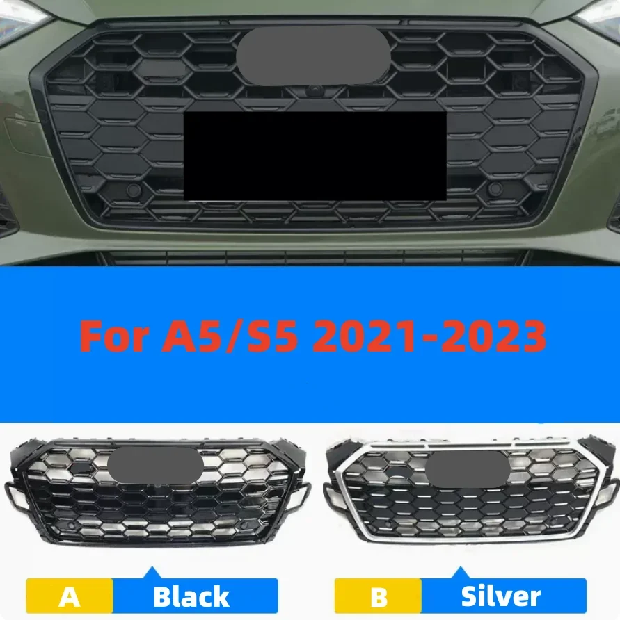 For RS5 Grill Racing Grills Front Hood Grille Car Front Bumper Grill Center Grille for Audi A5/S5 F5 2021-2024
For RS5 Grill Racing Grills Front Hood Grille Car Front Bumper Grill Center Grille for Audi A5/S5 F5 2021-2024