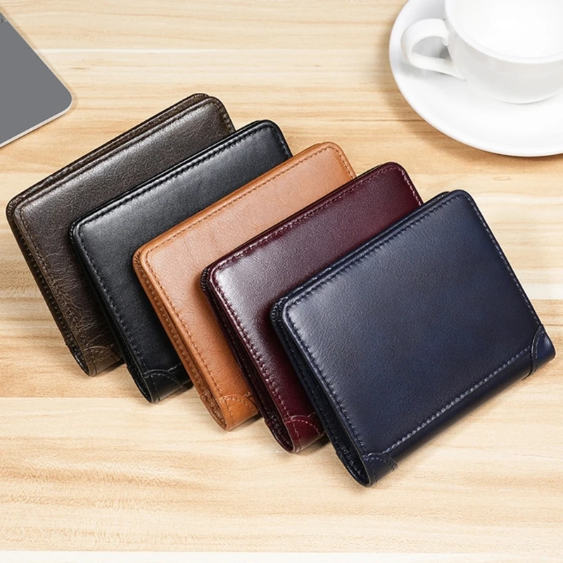 Men's RFID Wallets Vintage Genuine Leather Wallet for men business vertical Credit Card Holder Money Clip
Men's RFID Wallets Vintage Genuine Leather Wallet for men business vertical Credit Card Holder Money Clip