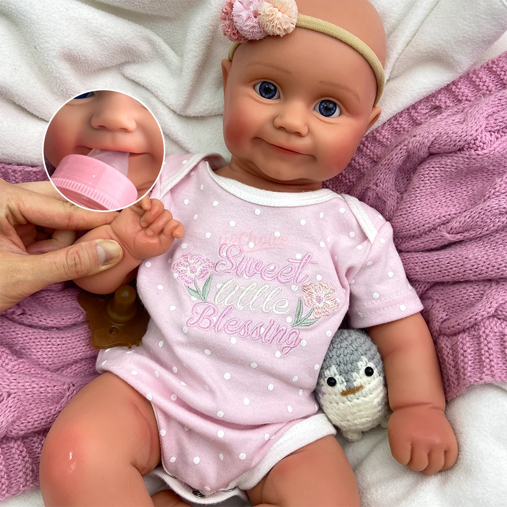 20inch Flexible Silicone Reborn Baby Girl Can Open Mouth Lifelike 3D Skin Realistic Companion Therapy Doll for Emotional Comfort
20inch Flexible Silicone Reborn Baby Girl Can Open Mouth Lifelike 3D Skin Realistic Companion Therapy Doll for Emotional Comfort