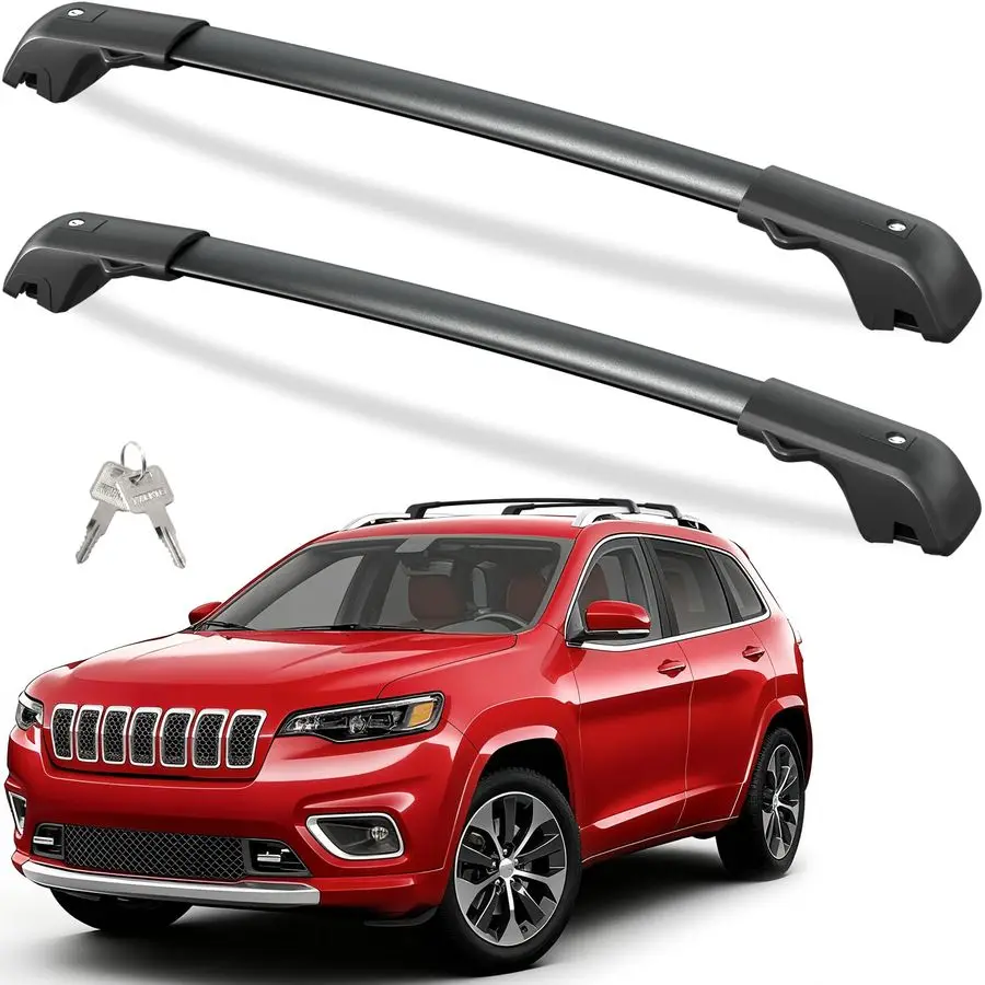 300lbs Roof Rack Cross Bars Compatible with Jeep Cherokee 20142023, Lockable Heavy Duty Aluminum AntiTheft Metal Lock Roof Rails
300lbs Roof Rack Cross Bars Compatible with Jeep Cherokee 20142023, Lockable Heavy Duty Aluminum AntiTheft Metal Lock Roof Rails