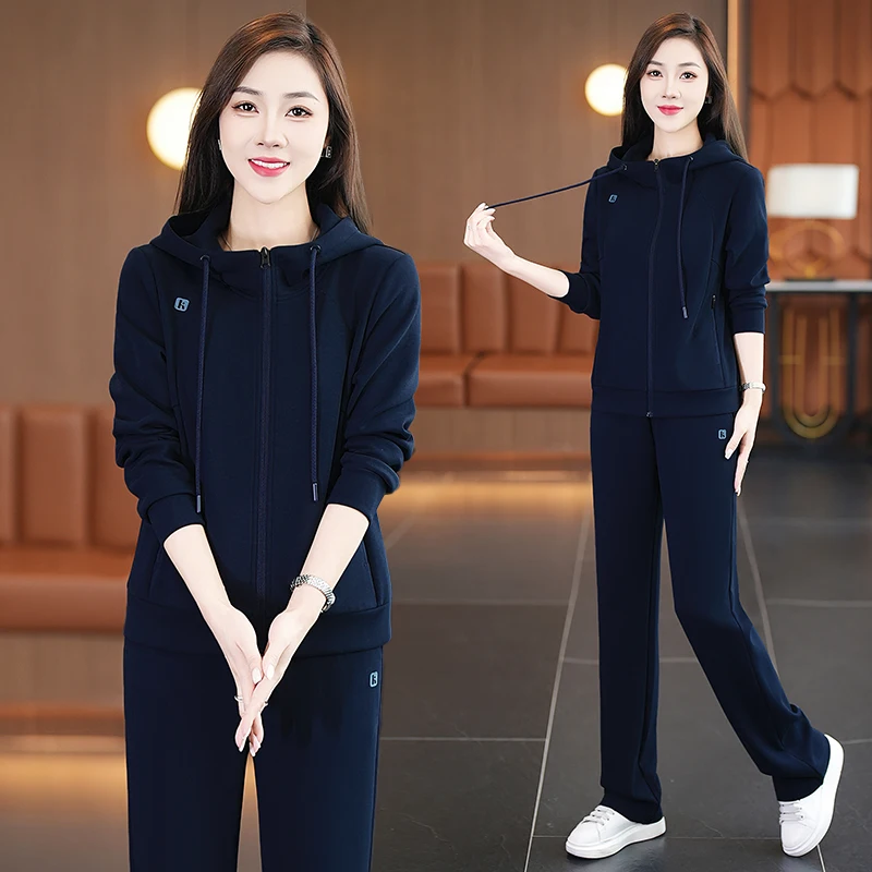 Модный повседневный спортивный костюм с капюшоном для женщин, весна-осень 2025, новый молодежный комплект для бега, свитшот, комплект из двух предметов
Модный повседневный спортивный костюм с капюшоном для женщин, весна-осень 2025, новый молодежный комплект для бега, свитшот, комплект из двух предметов