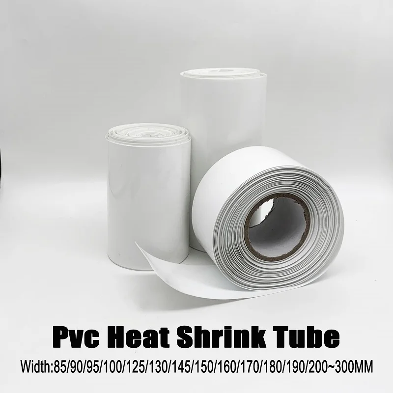 White 30/50/85/100/110/130/150/160/180/200/240mm PVC Battery Heat Shrink Tube Insulating Abrasion Resistant Waterproof Dustproof
White 30/50/85/100/110/130/150/160/180/200/240mm PVC Battery Heat Shrink Tube Insulating Abrasion Resistant Waterproof Dustproof