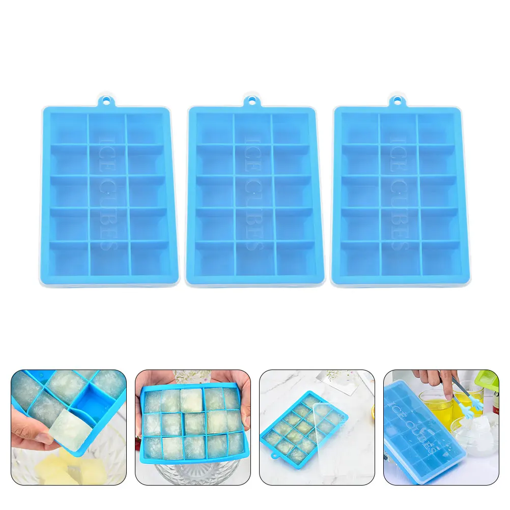 3pcs Cube Mold Silicone Tray DIY Maker Refrigerator Cover Kitchen Ice Cube Making Mold Bar Supplies Household Beverages
3pcs Cube Mold Silicone Tray DIY Maker Refrigerator Cover Kitchen Ice Cube Making Mold Bar Supplies Household Beverages