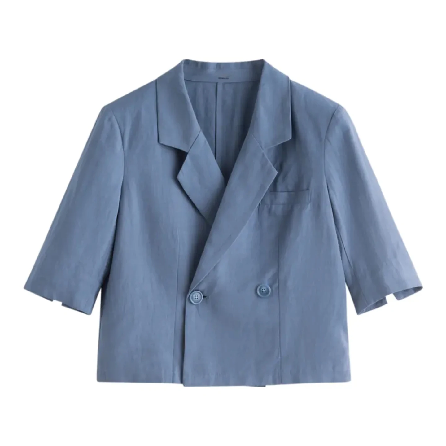 Faionable Summer Women's Suit Y35 Commute Sle ort Sve Split Front Flat Collar ort Length Double Button Pure Color
Faionable Summer Women's Suit Y35 Commute Sle ort Sve Split Front Flat Collar ort Length Double Button Pure Color