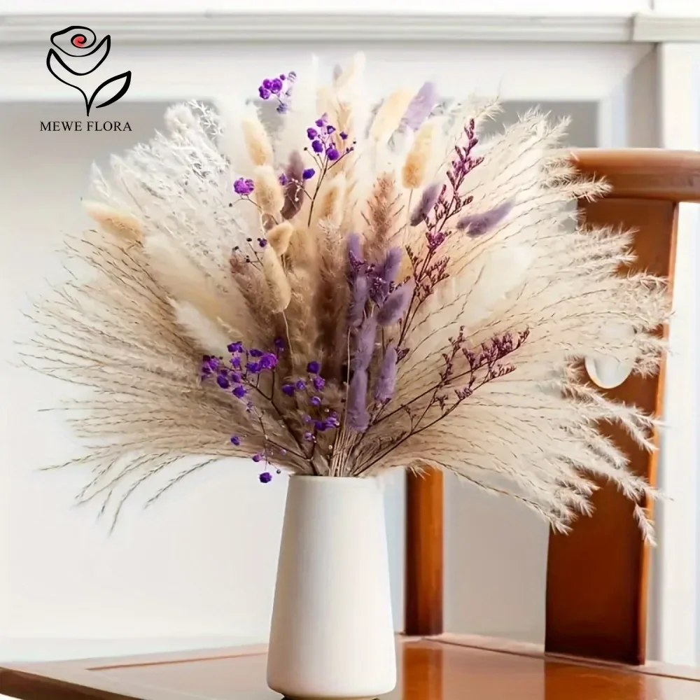70pcs Fluffy Pampas Grass Dried Flowers Bouquet Boho Nordic Home Vase Decor Rabbit Tail Reeds Baby Breath DIY Flower Arrangement
70pcs Fluffy Pampas Grass Dried Flowers Bouquet Boho Nordic Home Vase Decor Rabbit Tail Reeds Baby Breath DIY Flower Arrangement
