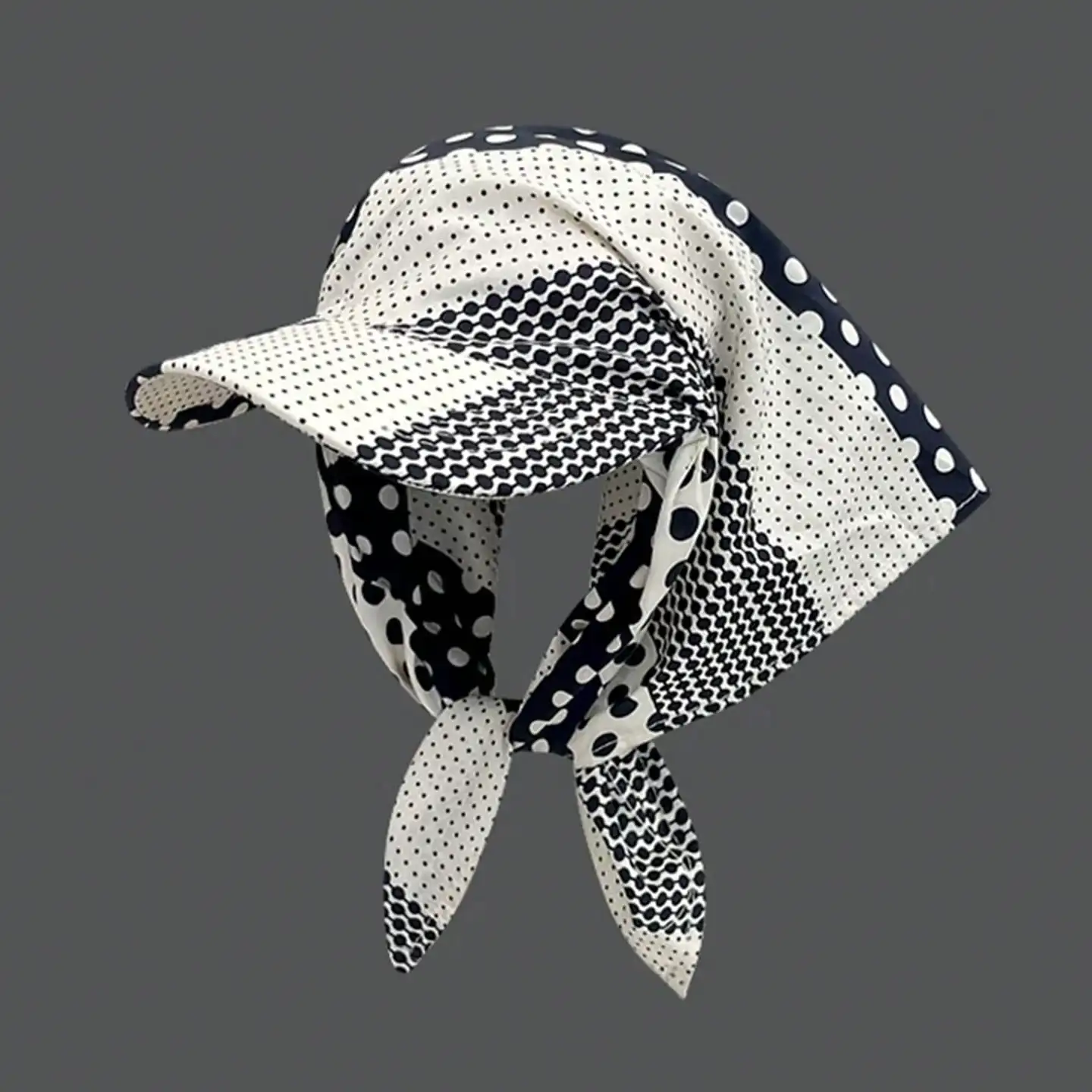 1Pc Polka Dot Headscarf Cap, Women Summer Sun Protection Turban, Hip-Hop Style Face Shield Hat, Fashion Accessory for Outdoor & Vacation
1Pc Polka Dot Headscarf Cap, Women Summer Sun Protection Turban, Hip-Hop Style Face Shield Hat, Fashion Accessory for Outdoor & Vacation