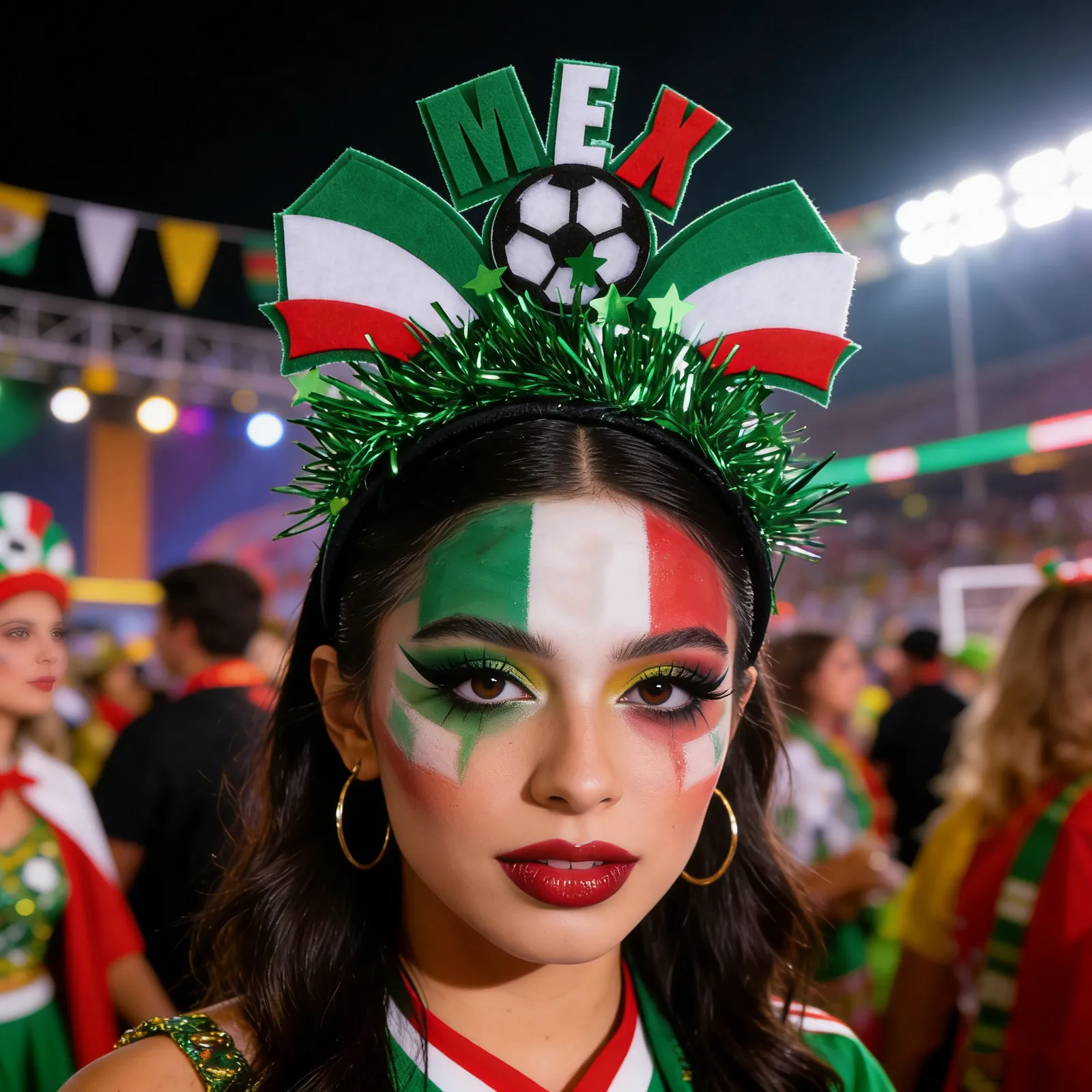 3Pcs Mexico Soccer Headband Patriotic Football Party Hairband Adjustable Sports Sweatband for Game Day Festival Soccer
3Pcs Mexico Soccer Headband Patriotic Football Party Hairband Adjustable Sports Sweatband for Game Day Festival Soccer