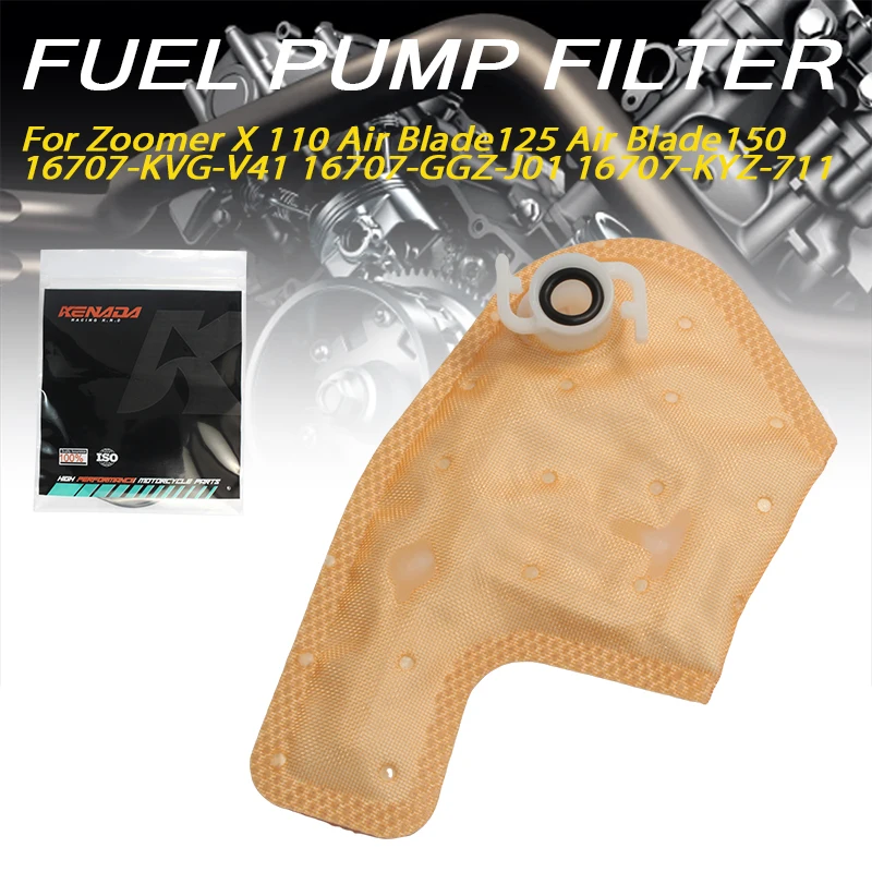 Motorcycle Fuel Pump Filter Sock 16707-KVG-V41 16707-GGZ-J01 16707-KYZ-711 Fit Zoomer X 110 Air Blade125 Air Blade150
Motorcycle Fuel Pump Filter Sock 16707-KVG-V41 16707-GGZ-J01 16707-KYZ-711 Fit Zoomer X 110 Air Blade125 Air Blade150