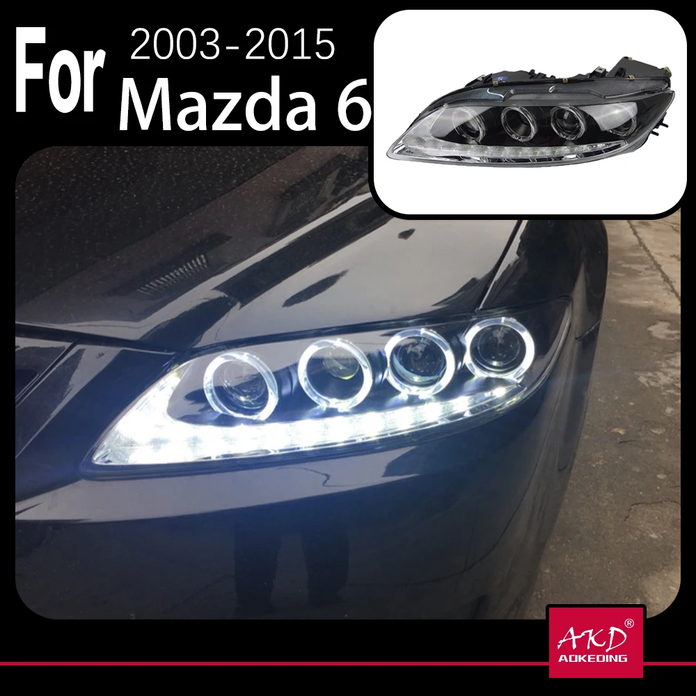 AKD-модель автомобиля, детали головного света для Mazda 6 Mazda6 Atenza 2003-2015, модифицированные светодиодные лампы, фары DRL, двойной проектор, подтяжка лица
AKD-модель автомобиля, детали головного света для Mazda 6 Mazda6 Atenza 2003-2015, модифицированные светодиодные лампы, фары DRL, двойной проектор, подтяжка лица