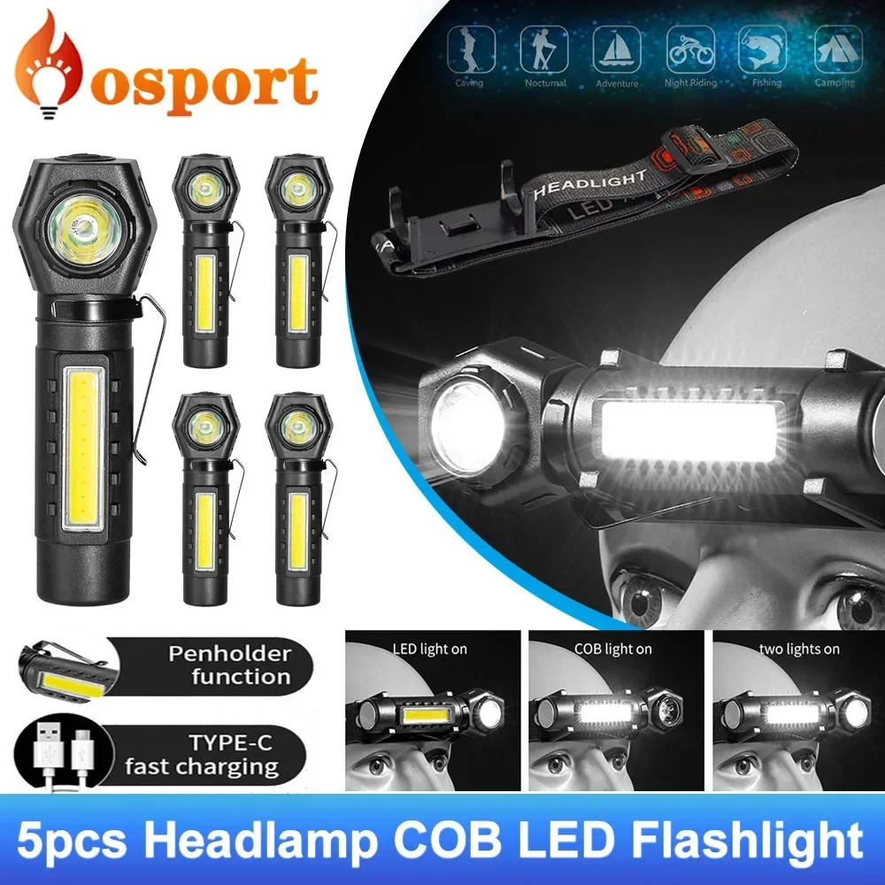 5 шт. портативный светодиодный фонарик COB, съемный водонепроницаемый налобный фонарь, фонарь для кемпинга, 5 Вт/1600 мАч, рабочий фонарь, 3 режима освещения
5 шт. портативный светодиодный фонарик COB, съемный водонепроницаемый налобный фонарь, фонарь для кемпинга, 5 Вт/1600 мАч, рабочий фонарь, 3 режима освещения