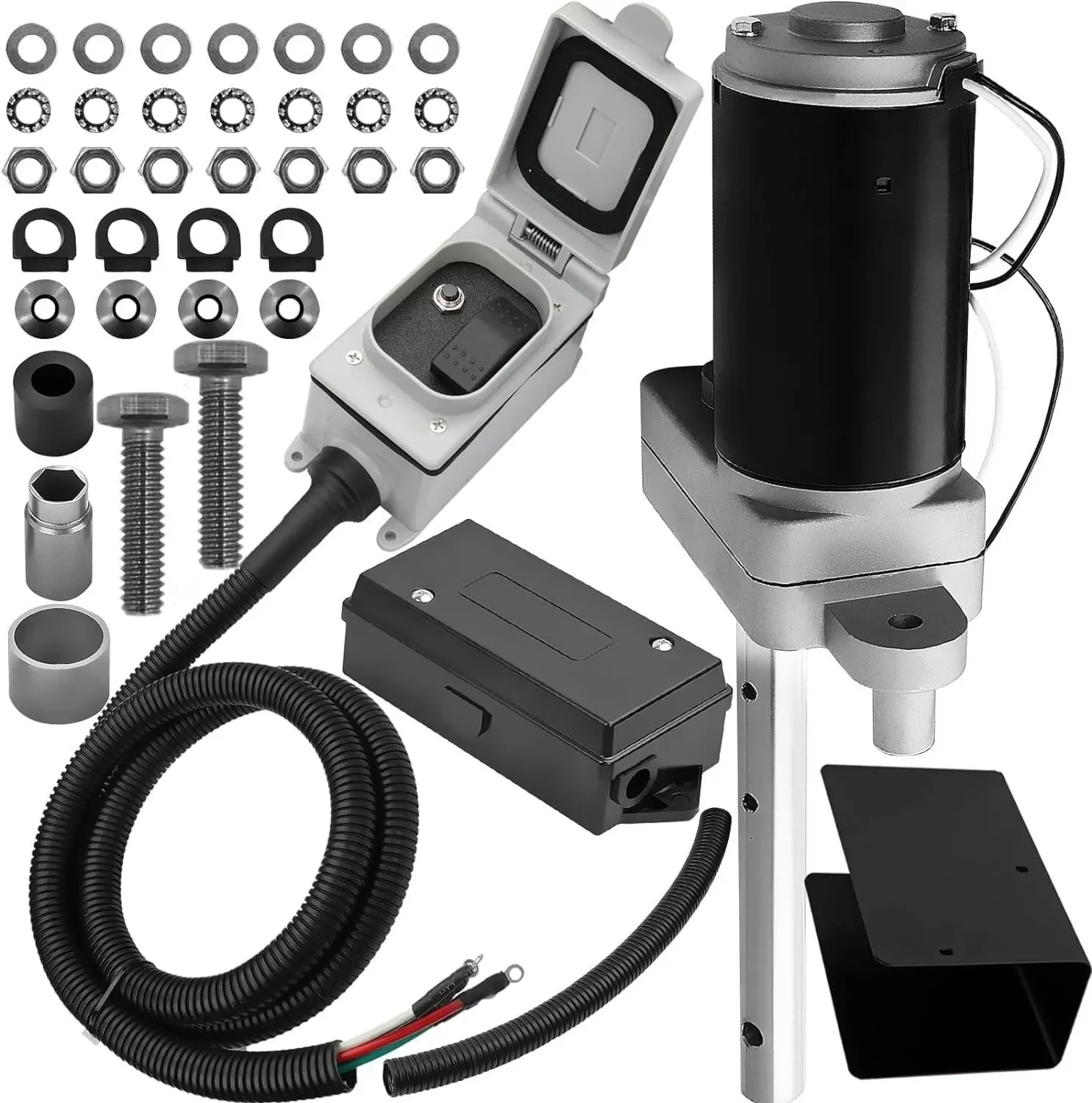 Комплект электрических домкратов для прицепа для шасси 1824200100 12000 фунтов 
Комплект электрических домкратов для прицепа для шасси 1824200100 12000 фунтов