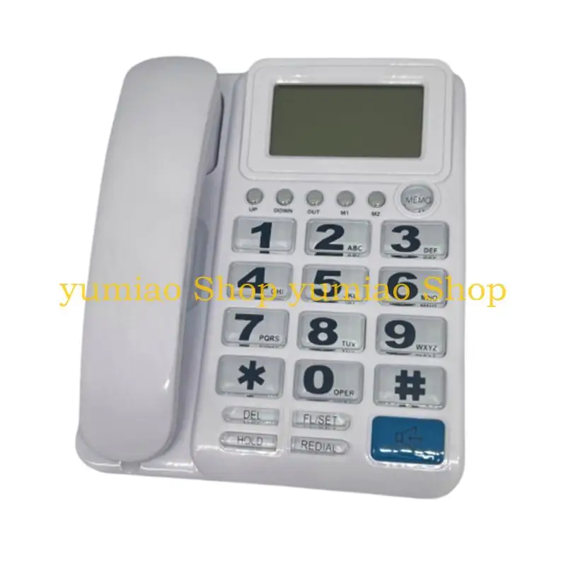 587B Corded Telephone Landline Telephone Big Button Landline Phones with Caller Identification for Front Desk Home Hotel
587B Corded Telephone Landline Telephone Big Button Landline Phones with Caller Identification for Front Desk Home Hotel