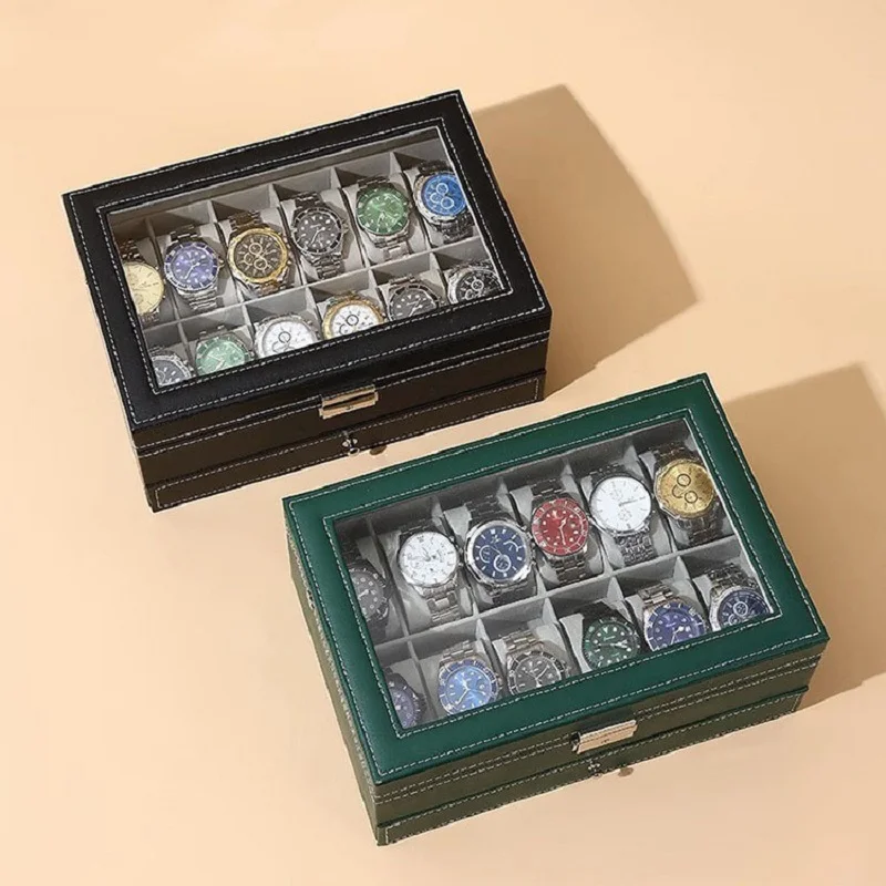 WELLZONE New Eco-Friendly Leather Large-Capacity Double-Layer Multi-Functional Watch Accessory Earrings Bracelets Storage Box
WELLZONE New Eco-Friendly Leather Large-Capacity Double-Layer Multi-Functional Watch Accessory Earrings Bracelets Storage Box