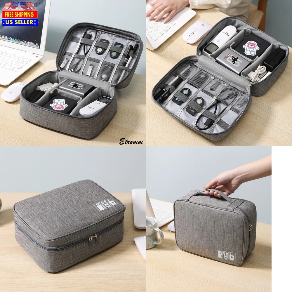 storage bagsTravel Cable Organizer Bag for USB Chargers and Electronic Accessories Storage Portable Cord Winder Case for
storage bagsTravel Cable Organizer Bag for USB Chargers and Electronic Accessories Storage Portable Cord Winder Case for