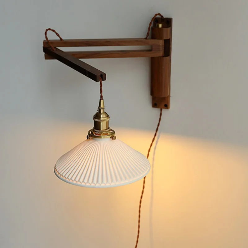 Retro Folding Walnut Color Wall Lamp Japanese Study Living Room Bedroom Lights Tea Room Homestay Nostalgic Coffee Shop Sconces
Retro Folding Walnut Color Wall Lamp Japanese Study Living Room Bedroom Lights Tea Room Homestay Nostalgic Coffee Shop Sconces