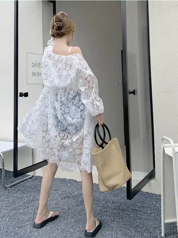 plus Size 300 Pounds Lace Sunshade Cover up Cardigan Women's Summer Lightweight Mesh Outerwear Casual Loose Style Long Sleeve
plus Size 300 Pounds Lace Sunshade Cover up Cardigan Women's Summer Lightweight Mesh Outerwear Casual Loose Style Long Sleeve