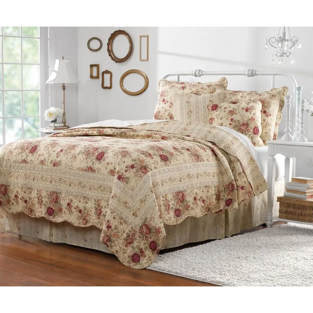 Greenland Home Antique Rose 100% Cotton Heirloom-Quality Quilt Set, 5-Piece King/Cal King, Ecru
Greenland Home Antique Rose 100% Cotton Heirloom-Quality Quilt Set, 5-Piece King/Cal King, Ecru